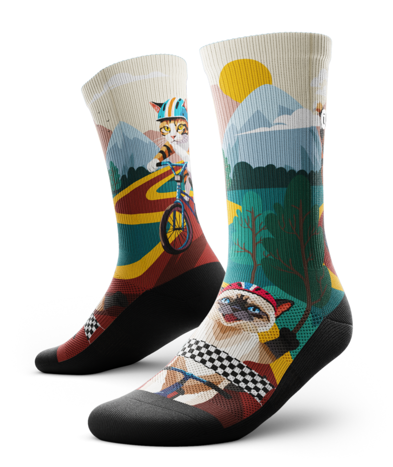 Fast and Furriest Athletic Crew Socks