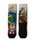 Fast and Furriest Athletic Crew Socks