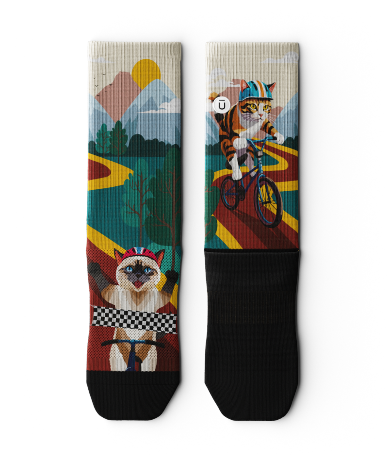 Fast and Furriest Athletic Crew Socks