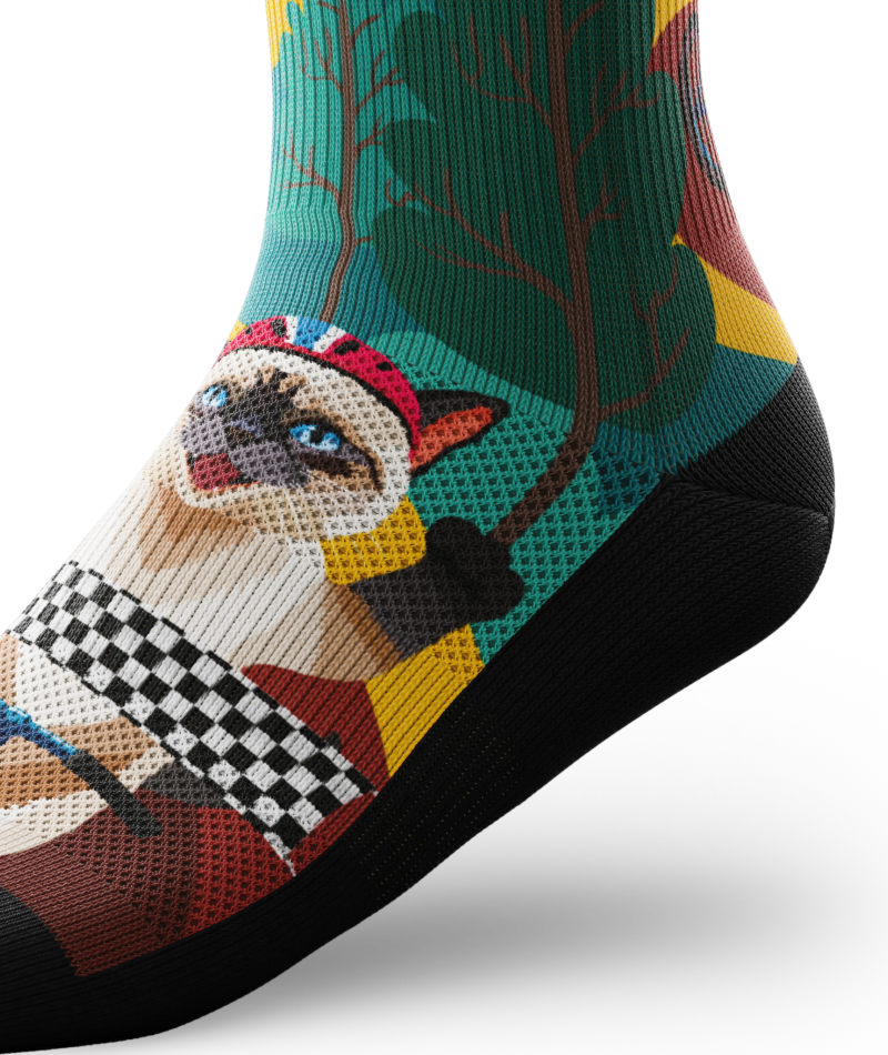 Fast and Furriest Athletic Crew Socks