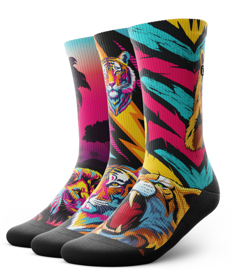 Feline Fury Crew Socks 3-Pack