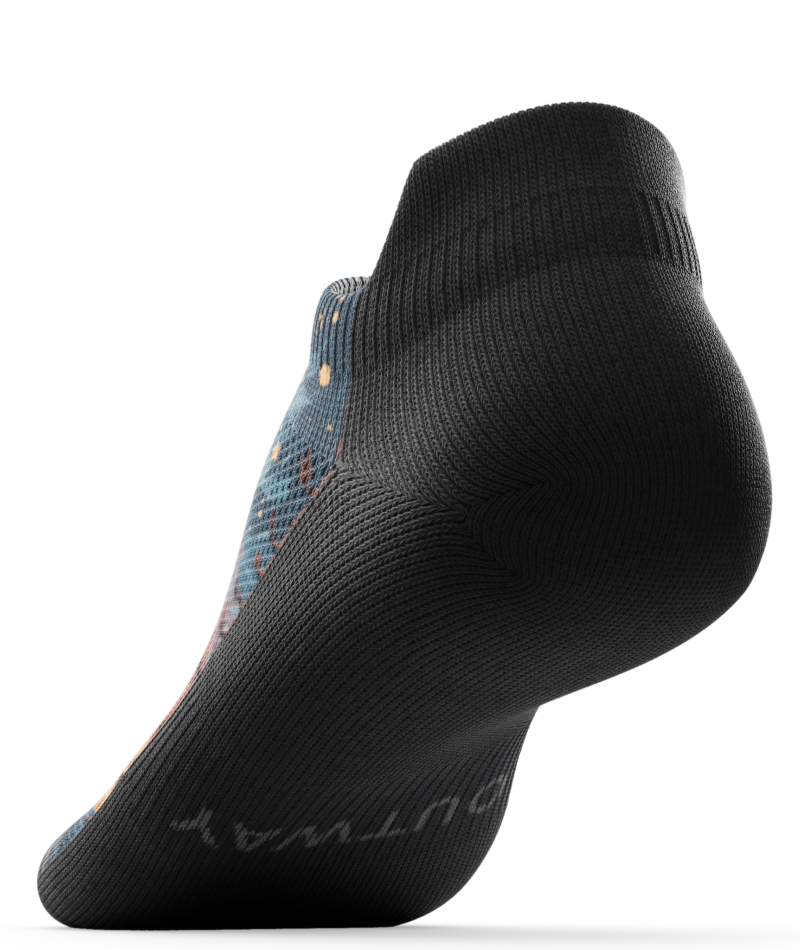 Fiery Night Athletic Ankle Socks