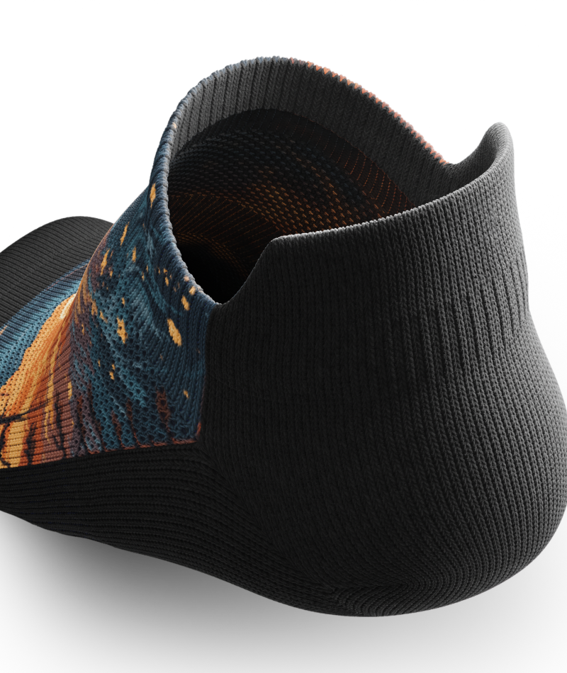 Fiery Night Athletic Ankle Socks
