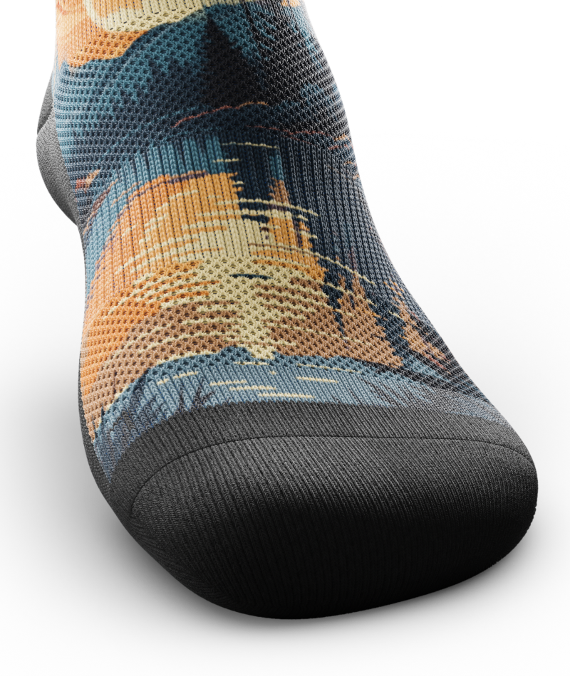 Fiery Night Athletic Knee High Compression Socks