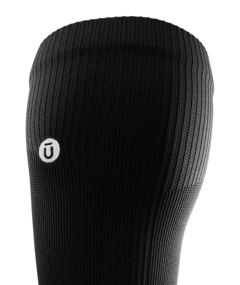 Chaussettes de compression montantes noires Athlétisme Modèle phare