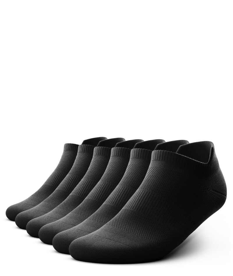 Flagship Ankle Black 6-Pack