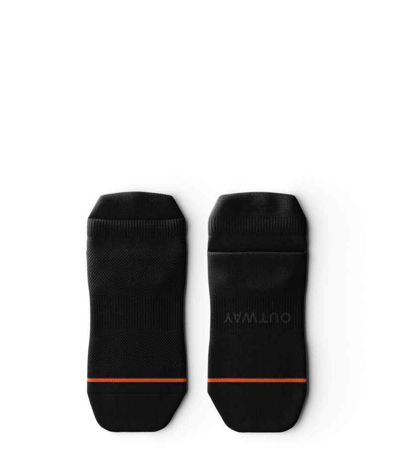 Flagship Black Athletic Ankle Socks