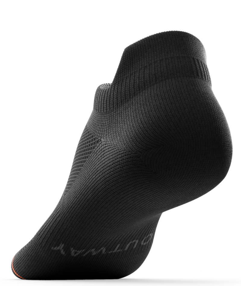 Flagship Black Athletic Ankle Socks