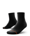 Flagship Black Athletic Quarter Socks
