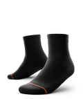 Flagship Black Athletic Quarter Socks