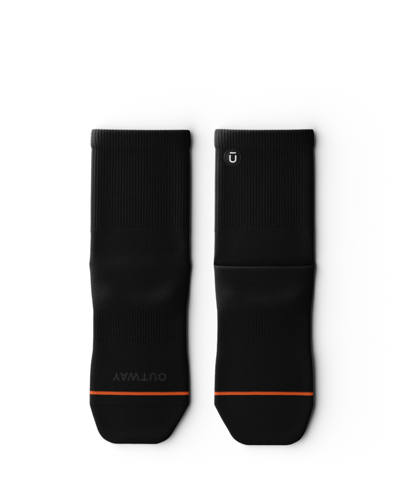 Flagship Black Athletic Quarter Socks