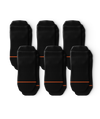 Flagship Black Athletic Ankle Socks 6-Pack