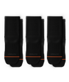 Flagship Black Athletic Quarter Socks 3-Pack