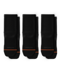 Flagship Black Athletic Quarter Socks 3-Pack