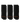 Flagship Black Athletic Quarter Socks 3-Pack