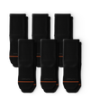 Chaussettes de sport courtes noires emblématiques - Paquet de 6