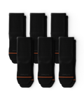 Chaussettes de sport courtes noires emblématiques - Paquet de 6