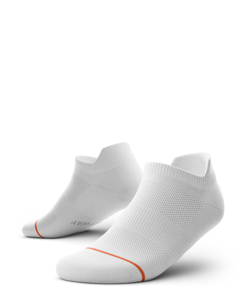 Flagship White Athletic Ankle Socks