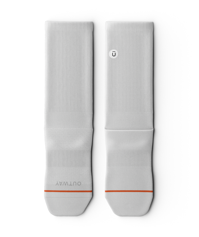 Flagship White Athletic Crew Socks