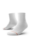 Flagship White Athletic Quarter Socks