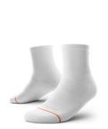 Chaussettes de sport de quart blanches emblématiques