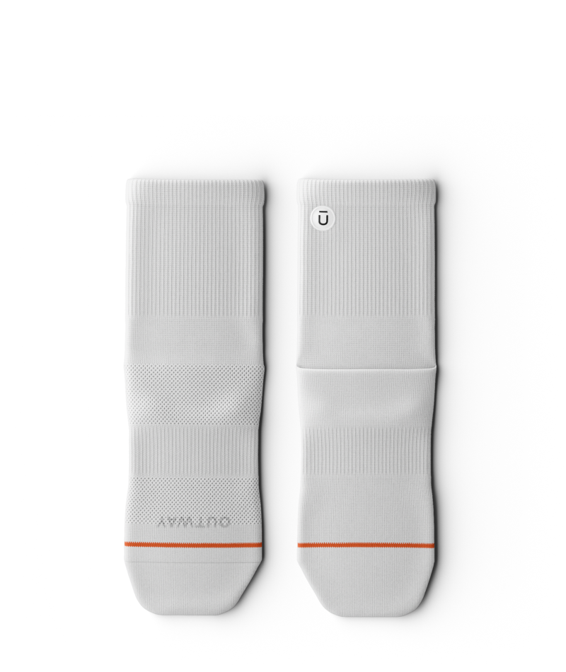 Flagship White Athletic Quarter Socks