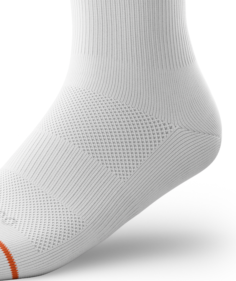 Lot de 3 chaussettes de sport blanches quart de hauteur Flagship