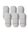 Flagship White Athletic Ankle Socks 6-Pack