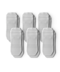 Flagship White Athletic Ankle Socks V1 6-Pack