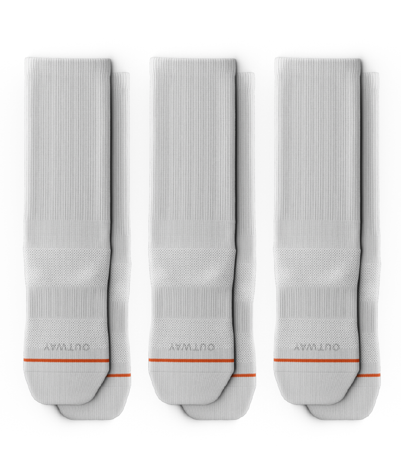 Flagship White Athletic Crew Socks 3-Pack