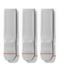 Flagship White Athletic Crew Socks 3-Pack