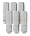 Flagship White Athletic Crew Socks 6-Pack