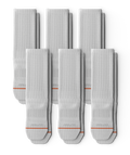 Flagship White Athletic Crew Socks 6-Pack