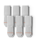 Lot de 6 chaussettes de sport basses blanches Flagship