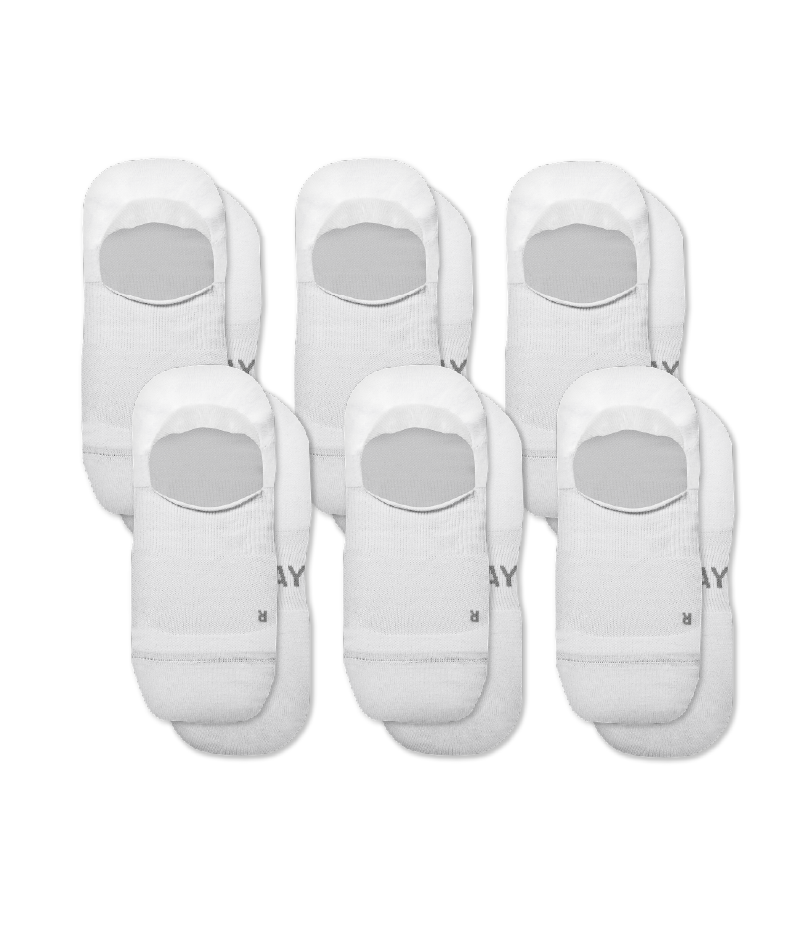 Flagship White No Show Socks 6-Pack