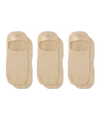 Flagship Beige No Show Socks 3-Pack