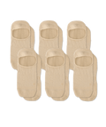 Flagship Beige No Show Socks 6-Pack