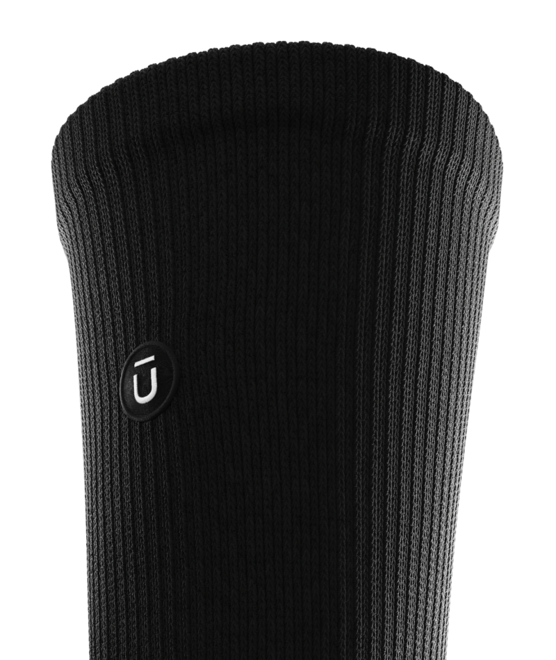 Flagship Black Athletic Crew Socks V1 3-Pack