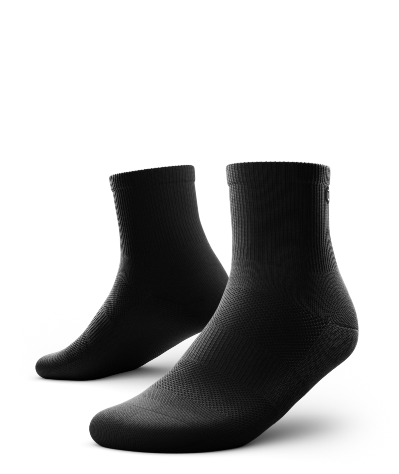 Chaussettes courtes de sport noires Flagship V1