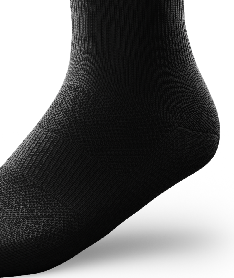 Chaussettes courtes de sport noires Flagship V1