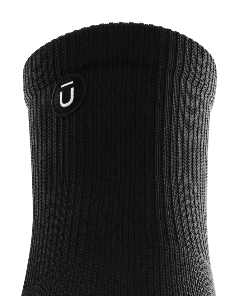 Chaussettes courtes de sport noires Flagship V1