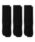 Flagship Black Athletic Crew Socks V1 3-Pack