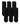 Flagship Black Athletic Crew Socks 6-Pack