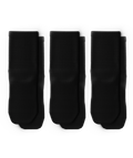 Flagship Black Athletic Quarter Socks V1 3-Pack
