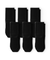 Lot de 6 chaussettes de sport noires mi-mollet phares V1