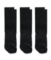 Flagship Black Merino Wool Lite Crew Socks 3-Pack