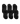 Flagship Black No Show Socks 6-Pack