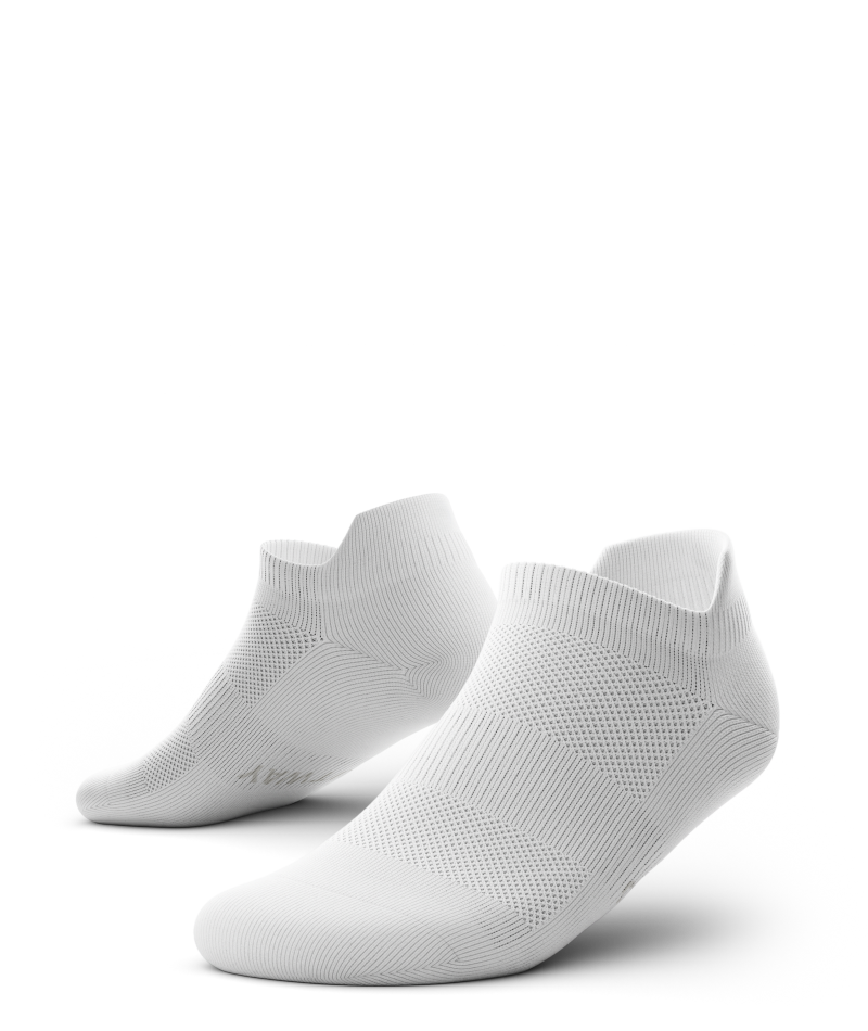 Flagship White Athletic Ankle Socks V1