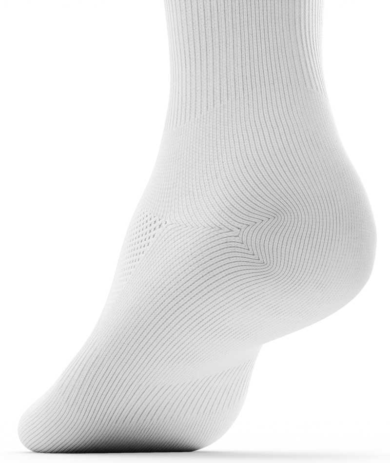 Chaussettes de sport blanches montantes V1 (paquet de 6)