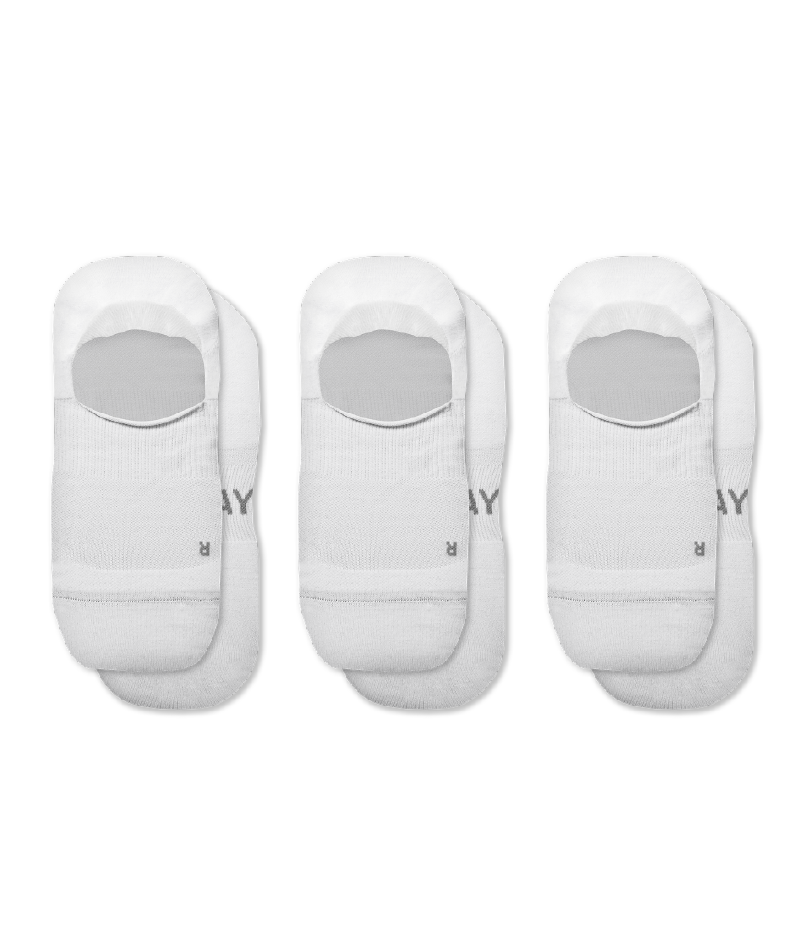 Lot de 3 chaussettes invisibles blanches Flagship